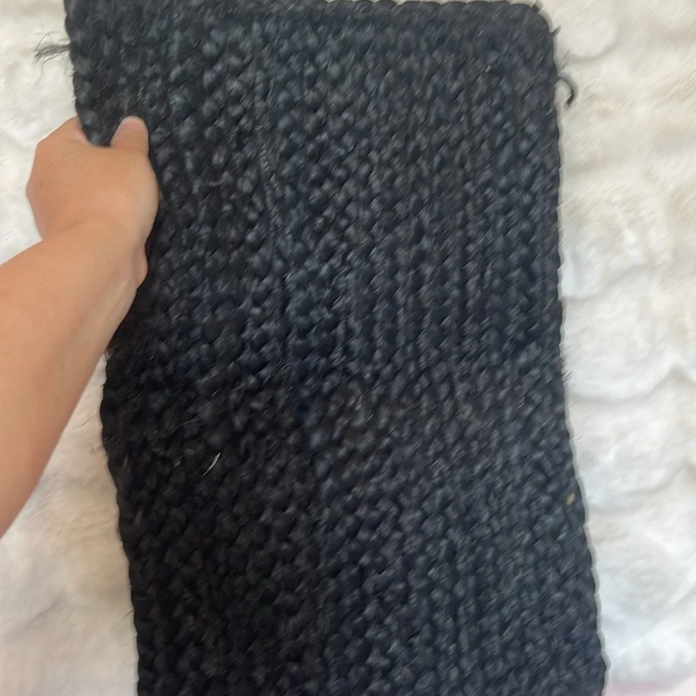 None black woven